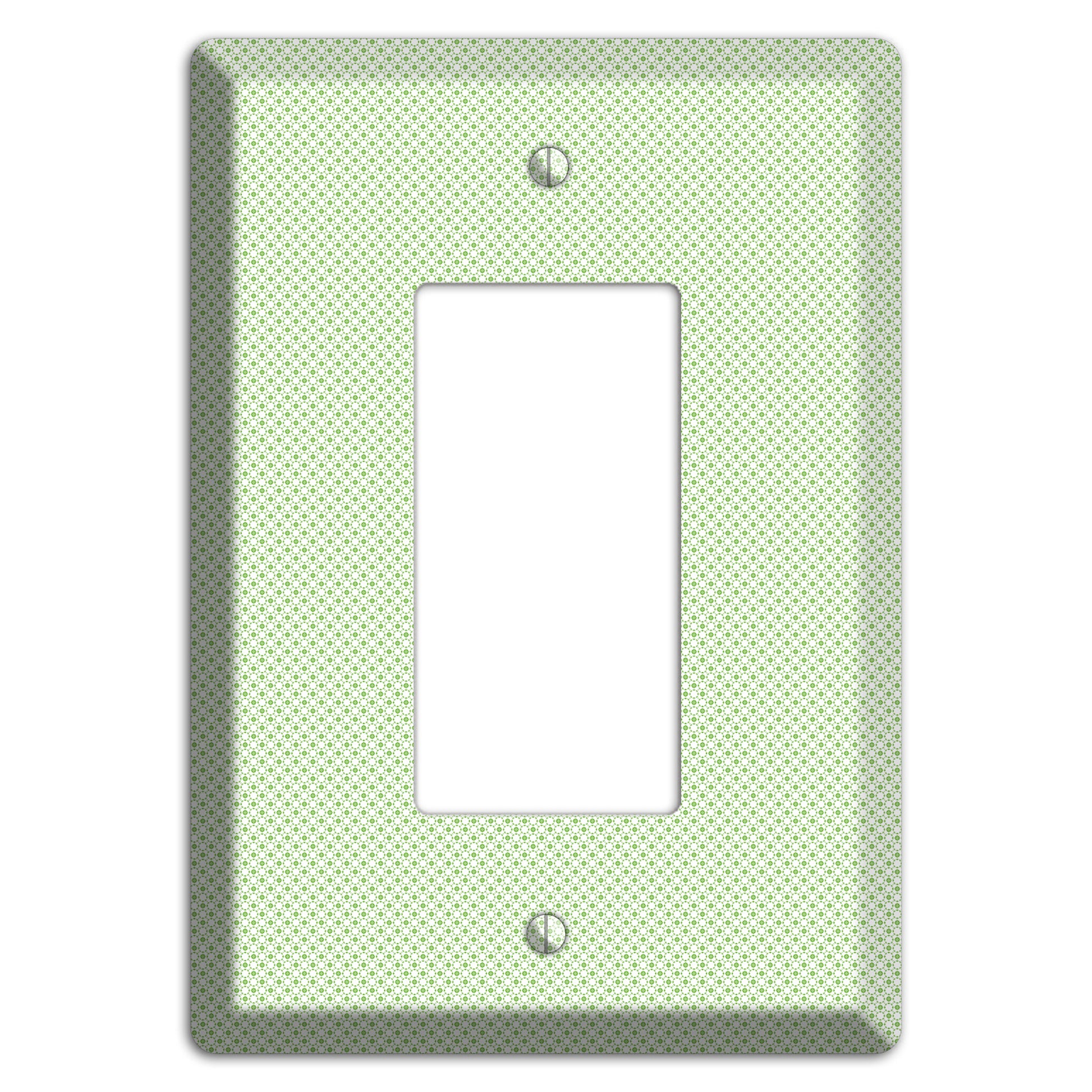 Light Green Tiny Geometric Rocker Wallplate