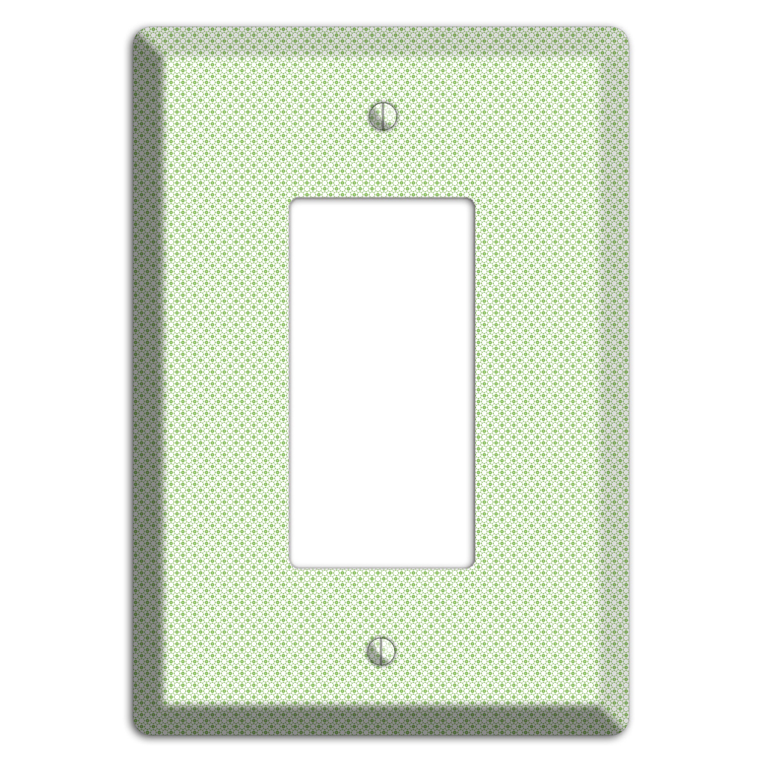 Light Green Tiny Geometric Rocker Wallplate