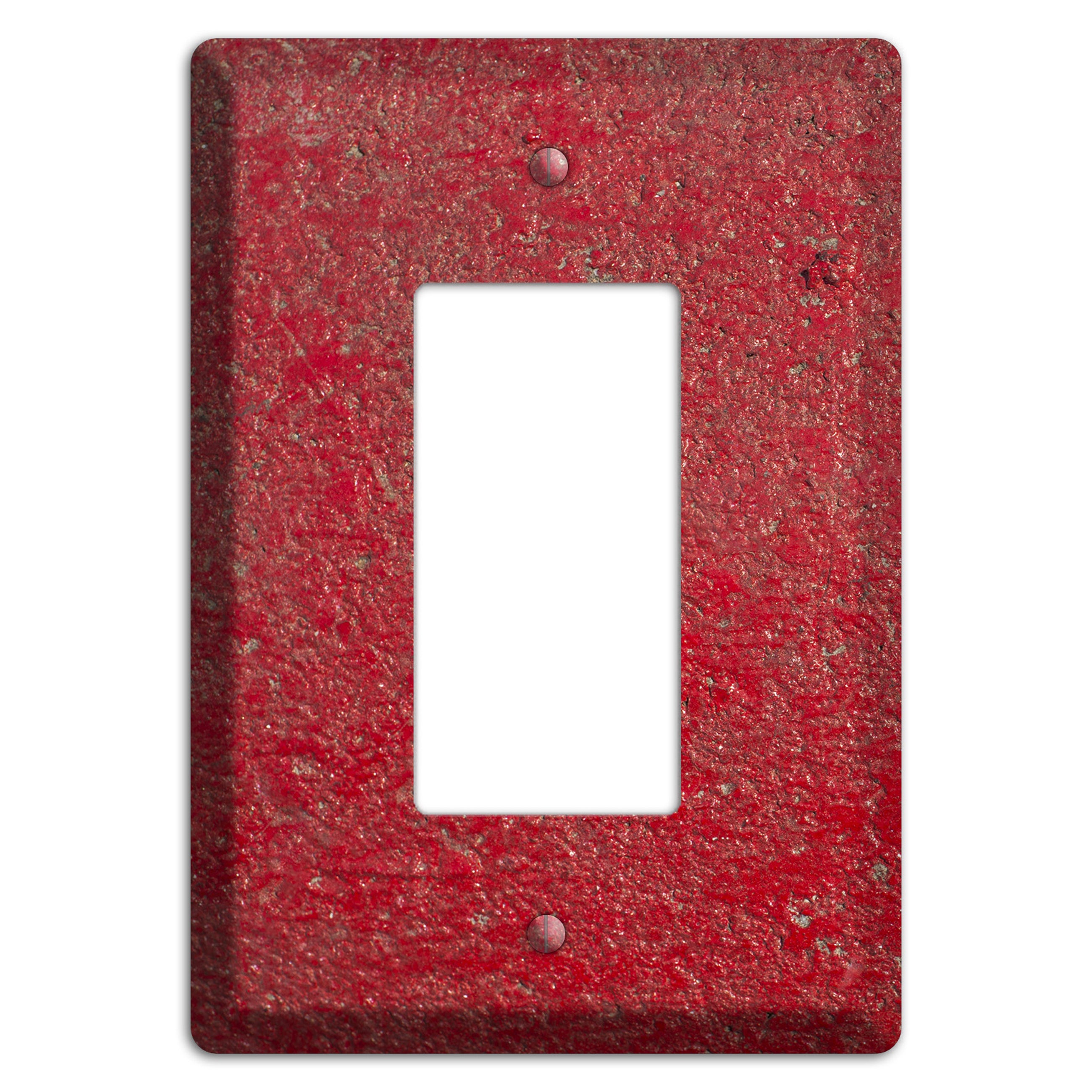 Red Concrete Rocker Wallplate