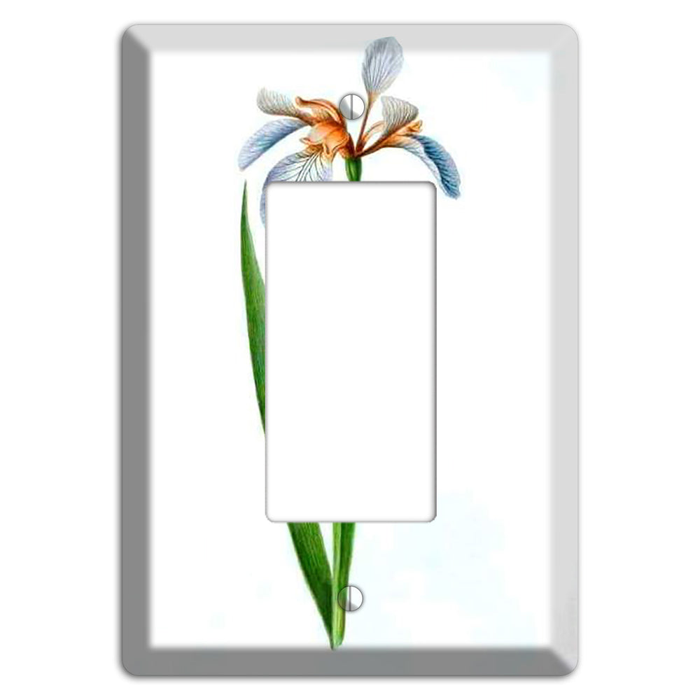 White Iris 2 Rocker Wallplate