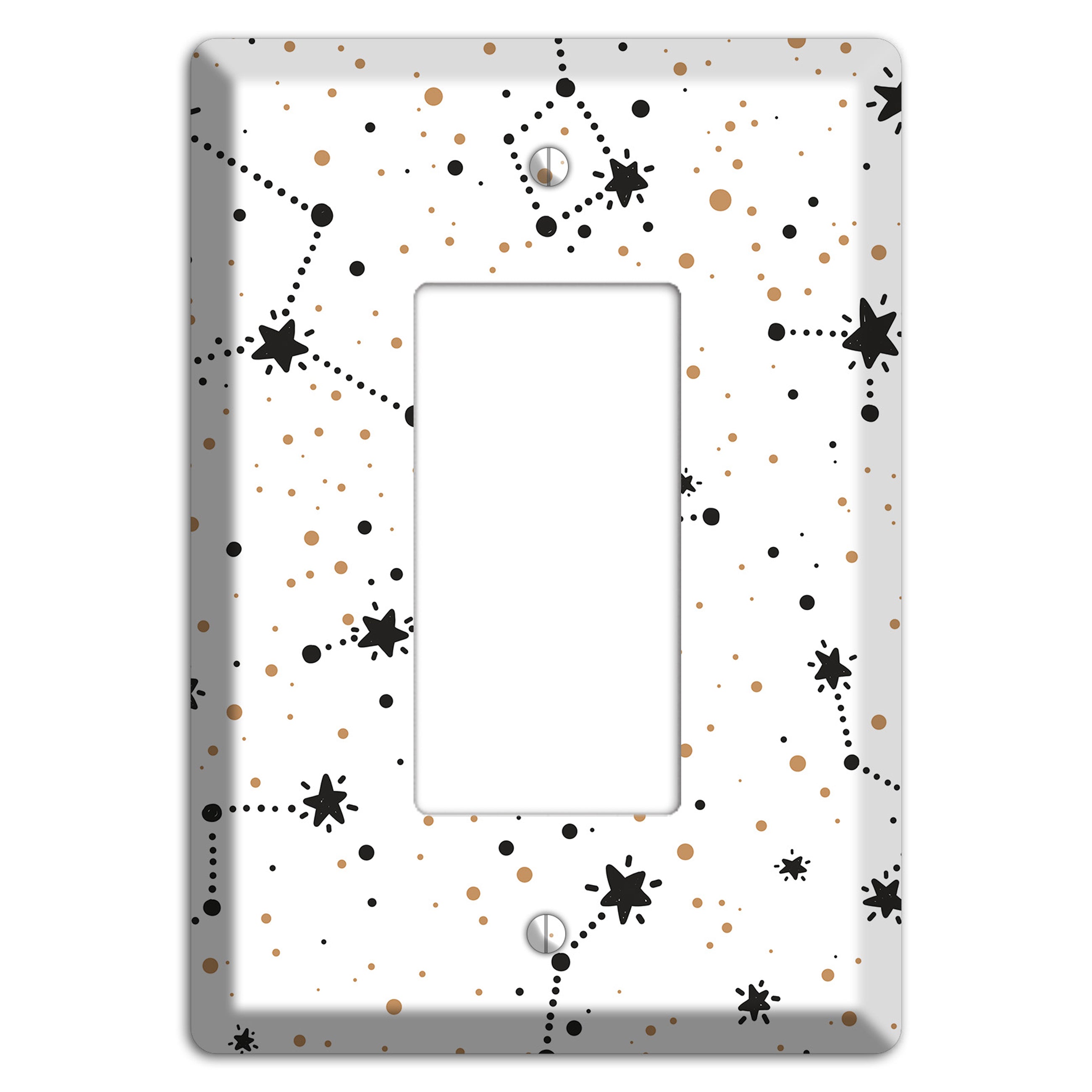 Constellations White Rocker Wallplate