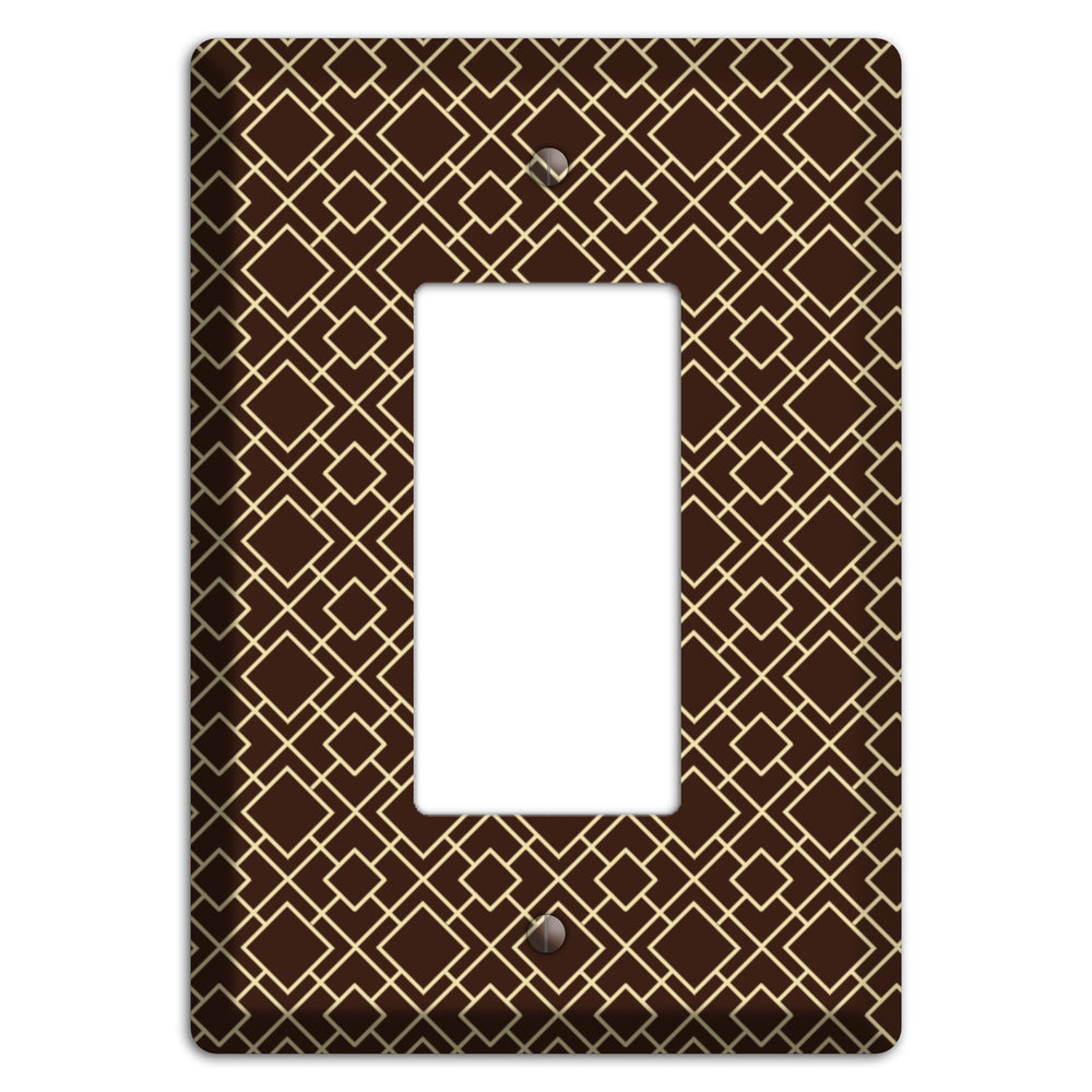 Asian Square Pattern Rocker Wallplate