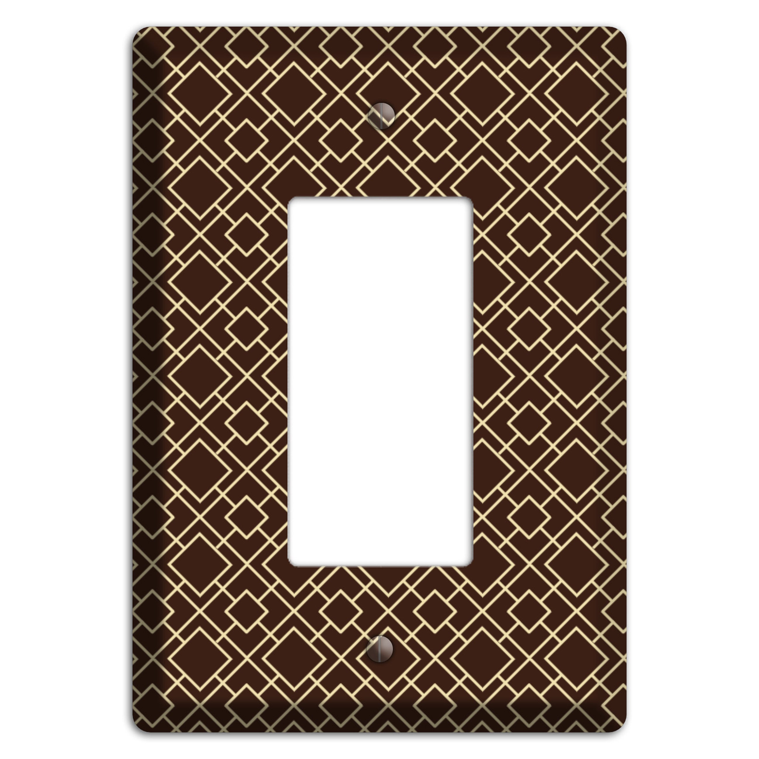 Asian Square Pattern Rocker Wallplate