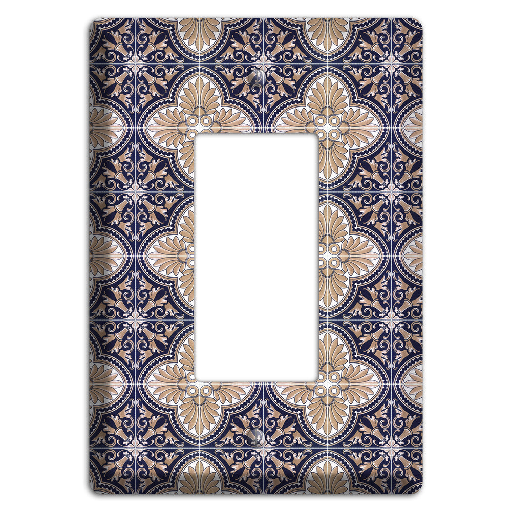 Tavira Tiles 4 Rocker Wallplate