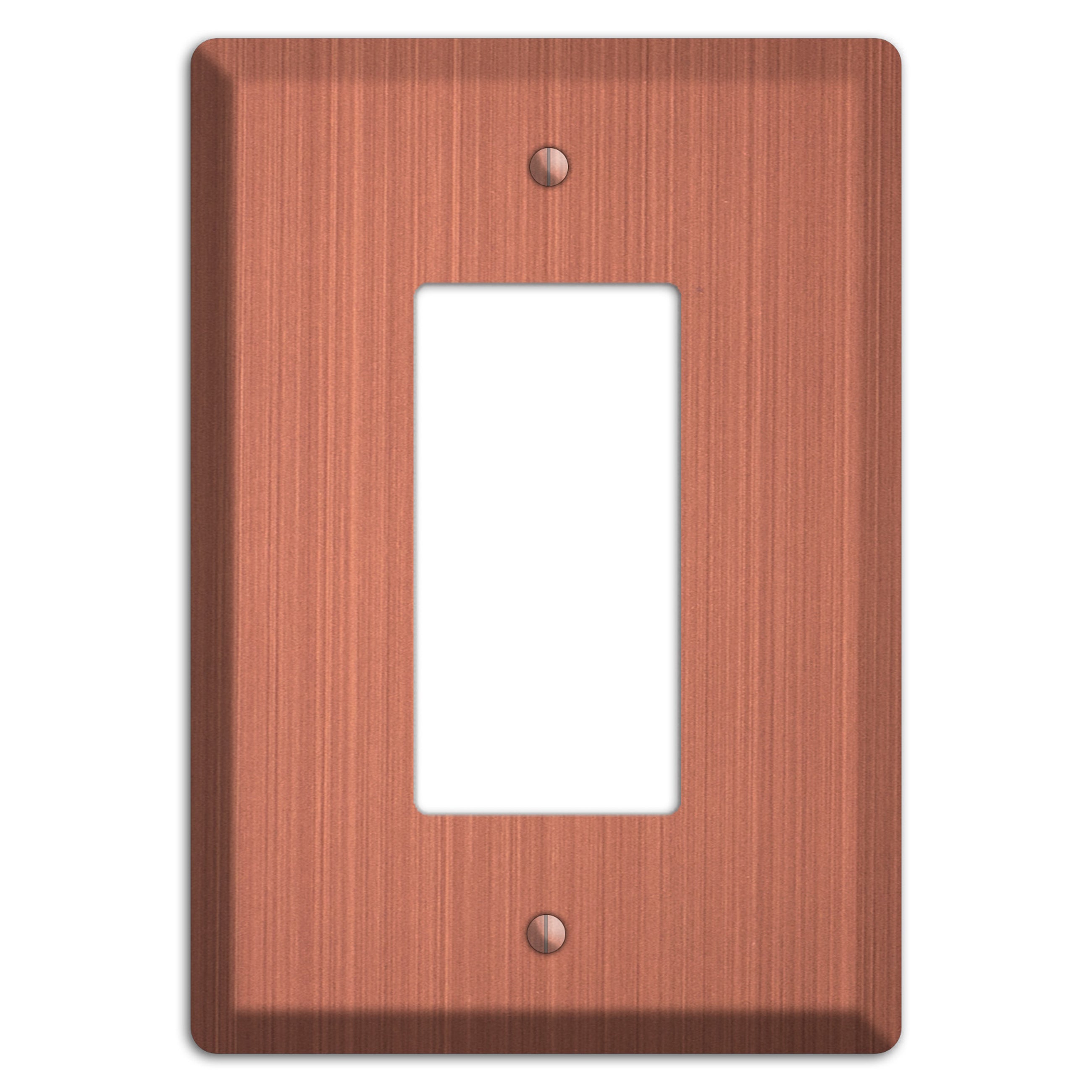 Antique Brushed Solid Copper Rocker Wallplate