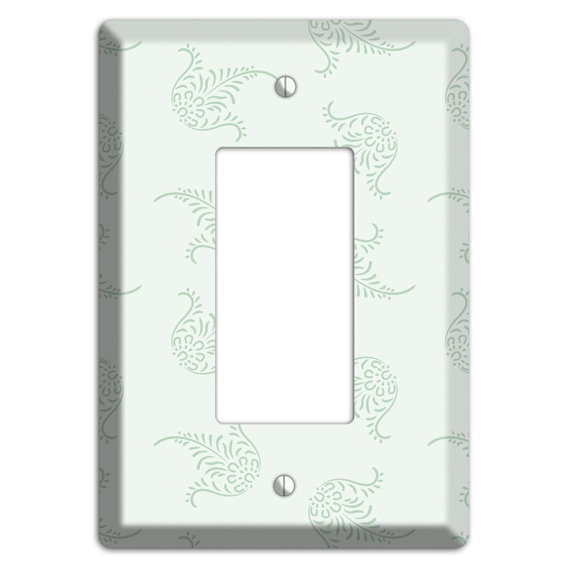 Mint Trefoil Cartouche Rocker Wallplate