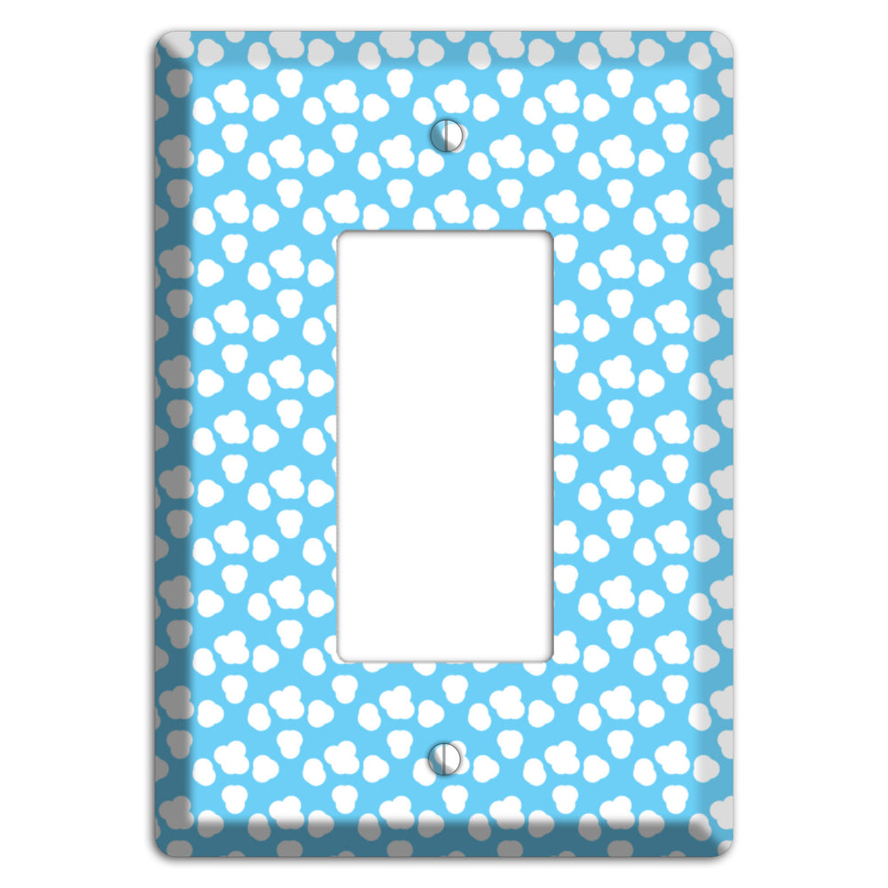 Blue Small Clouds Rocker Wallplate
