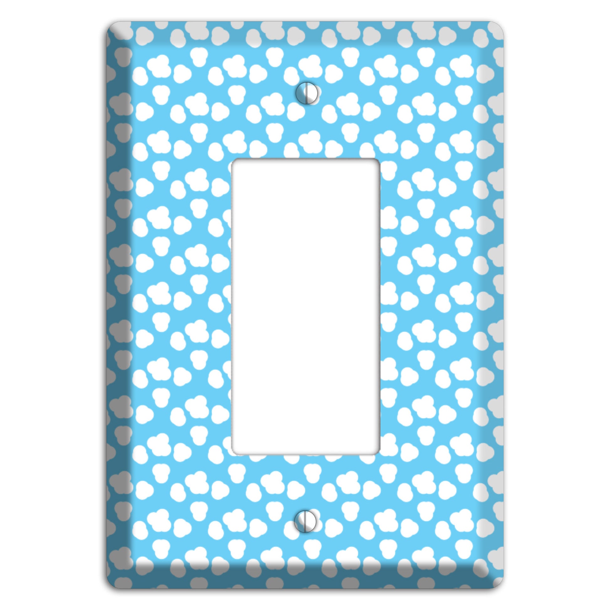 Blue Small Clouds Rocker Wallplate