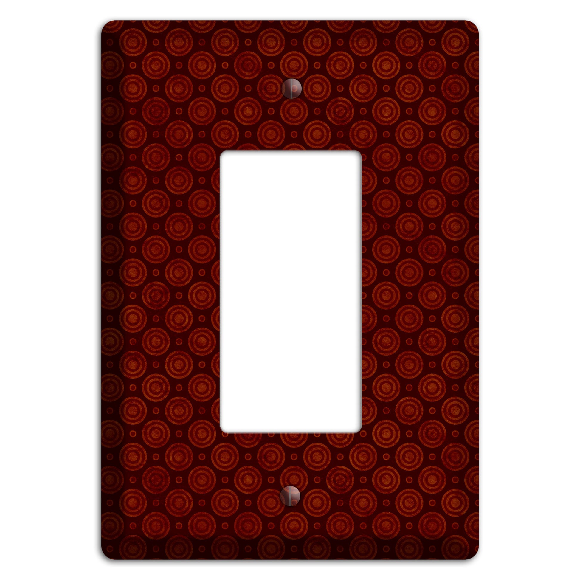 Maroon Circles 2 Rocker Wallplate
