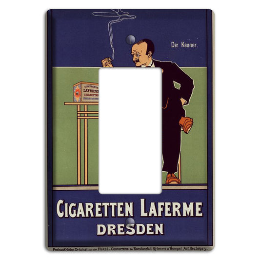 Cigaretten Laferme Vintage Poster Rocker Wallplate