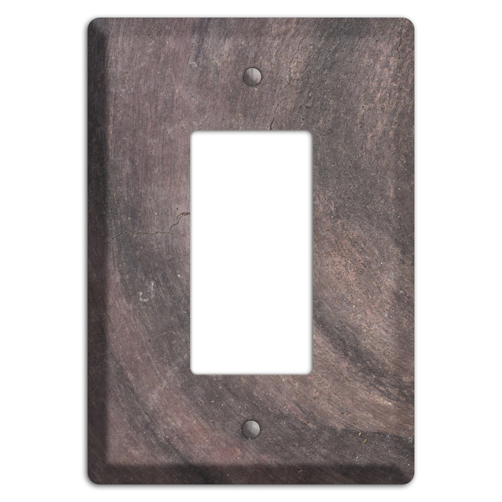 Brown Swirl Concrete Rocker Wallplate