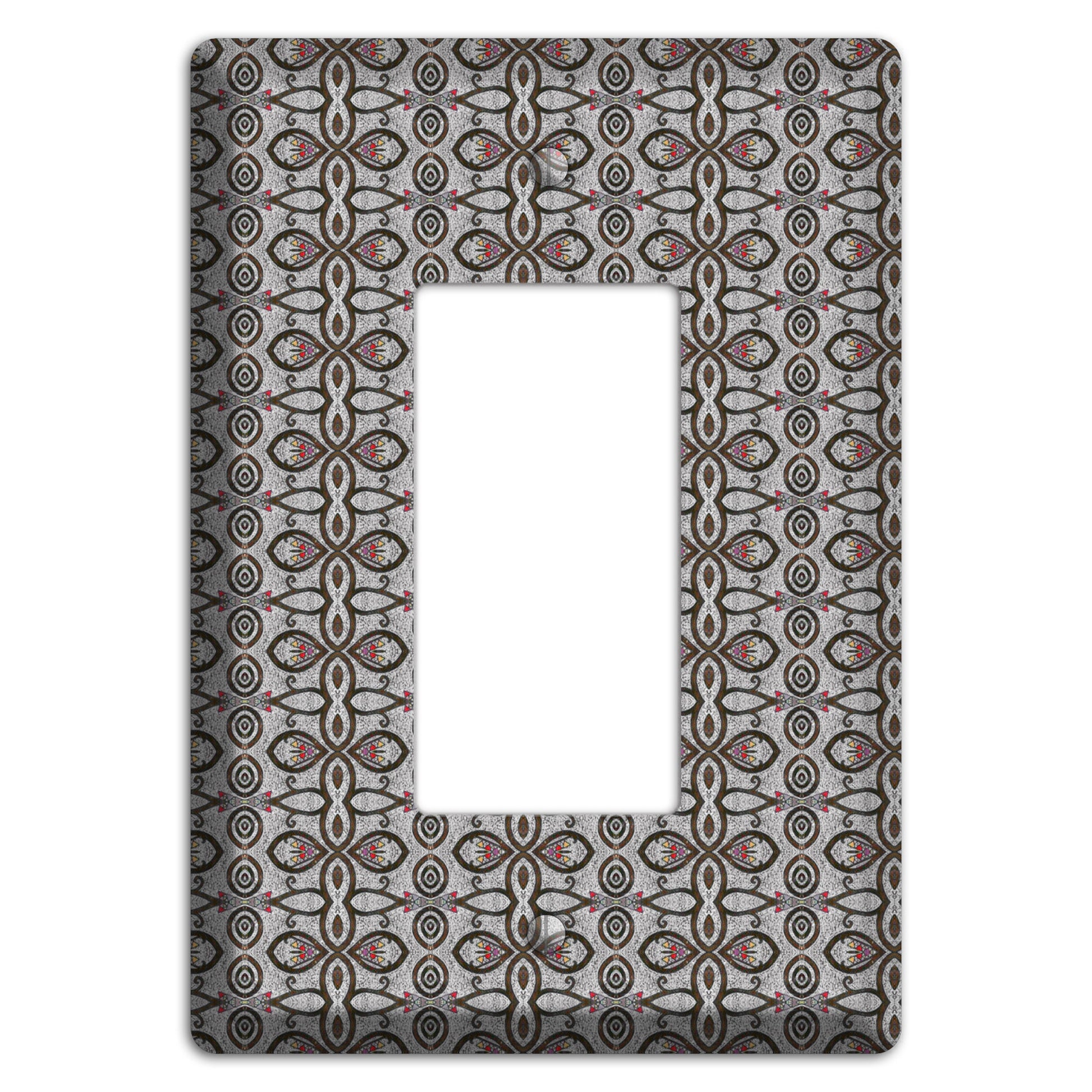 Grey Tapestry Rocker Wallplate