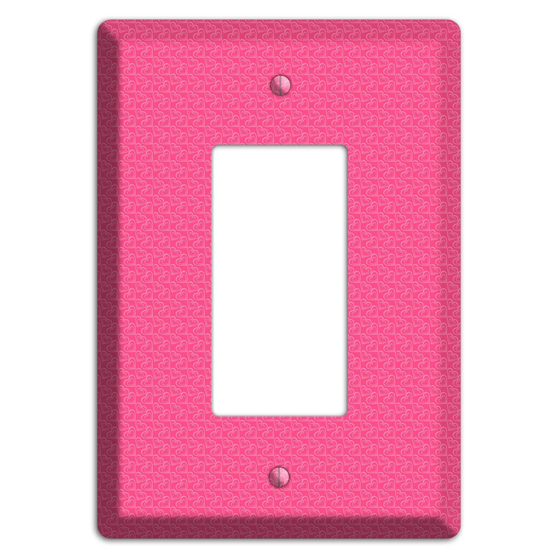 Tiny Pink Hearts Rocker Wallplate