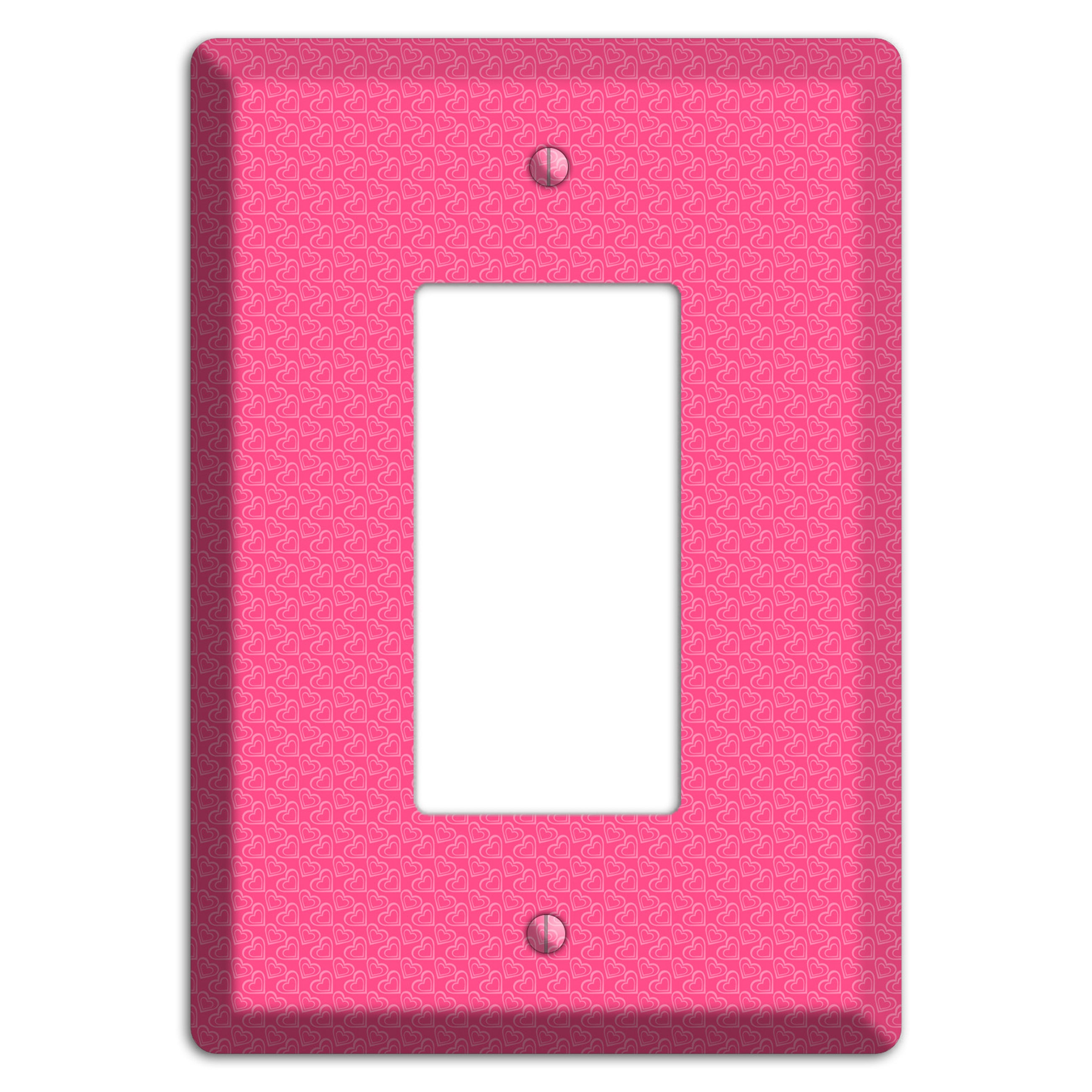 Tiny Pink Hearts Rocker Wallplate