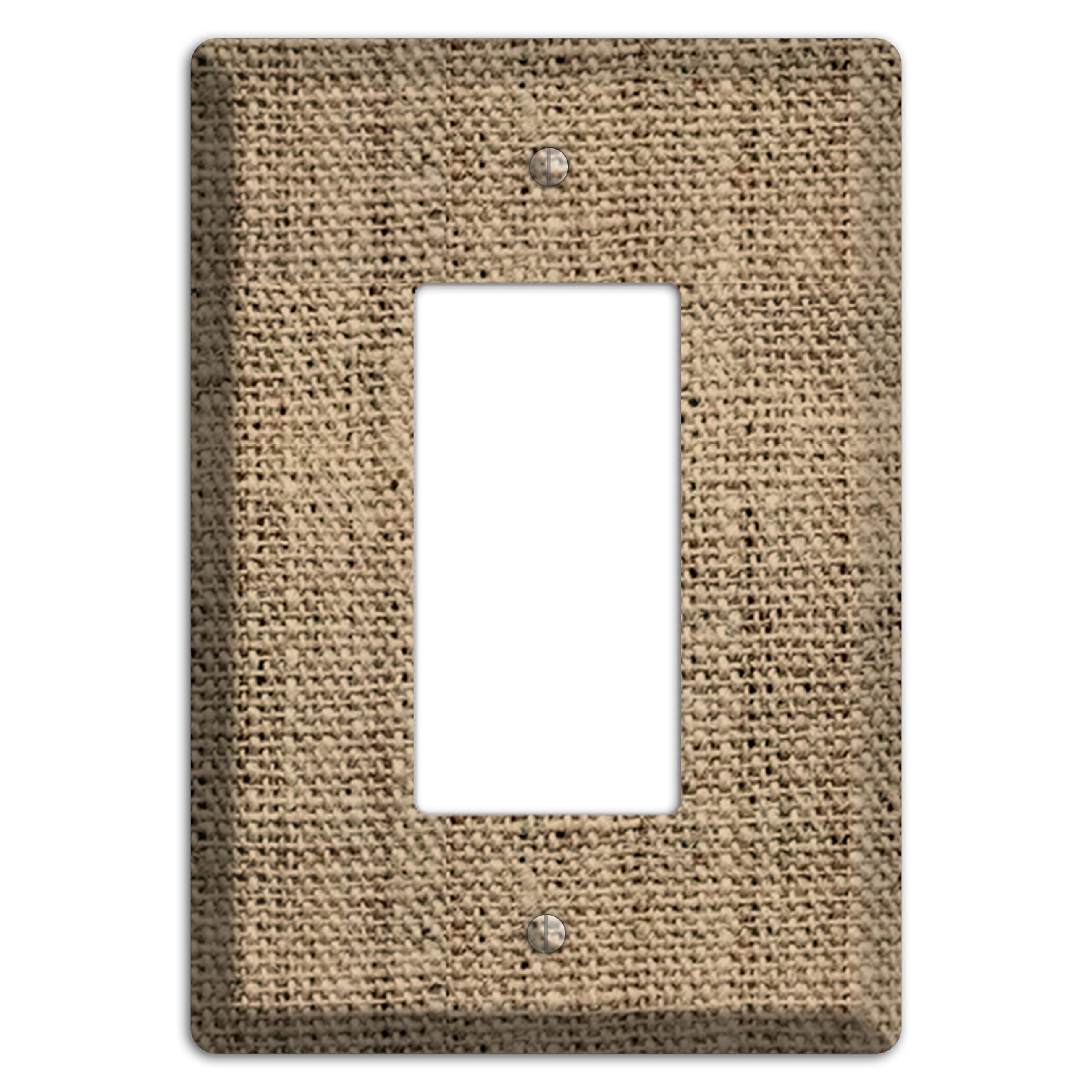 Donkey Brown Burlap Rocker Wallplate