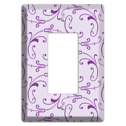 Lilac Victorian Sprig Rocker Wallplate