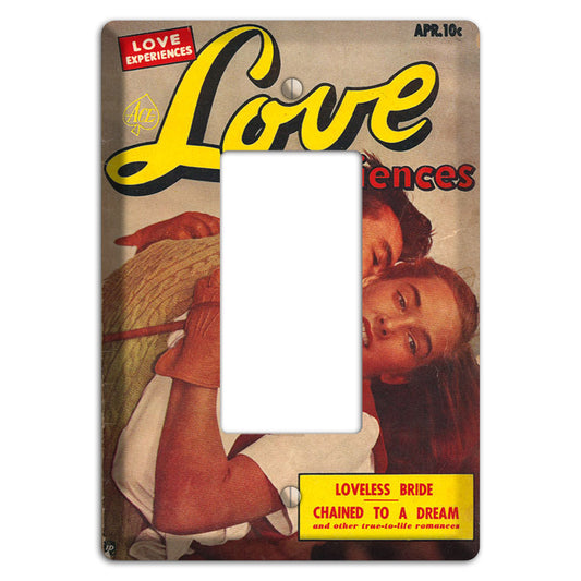 Love Experiences Vintage Comics Rocker Wallplate