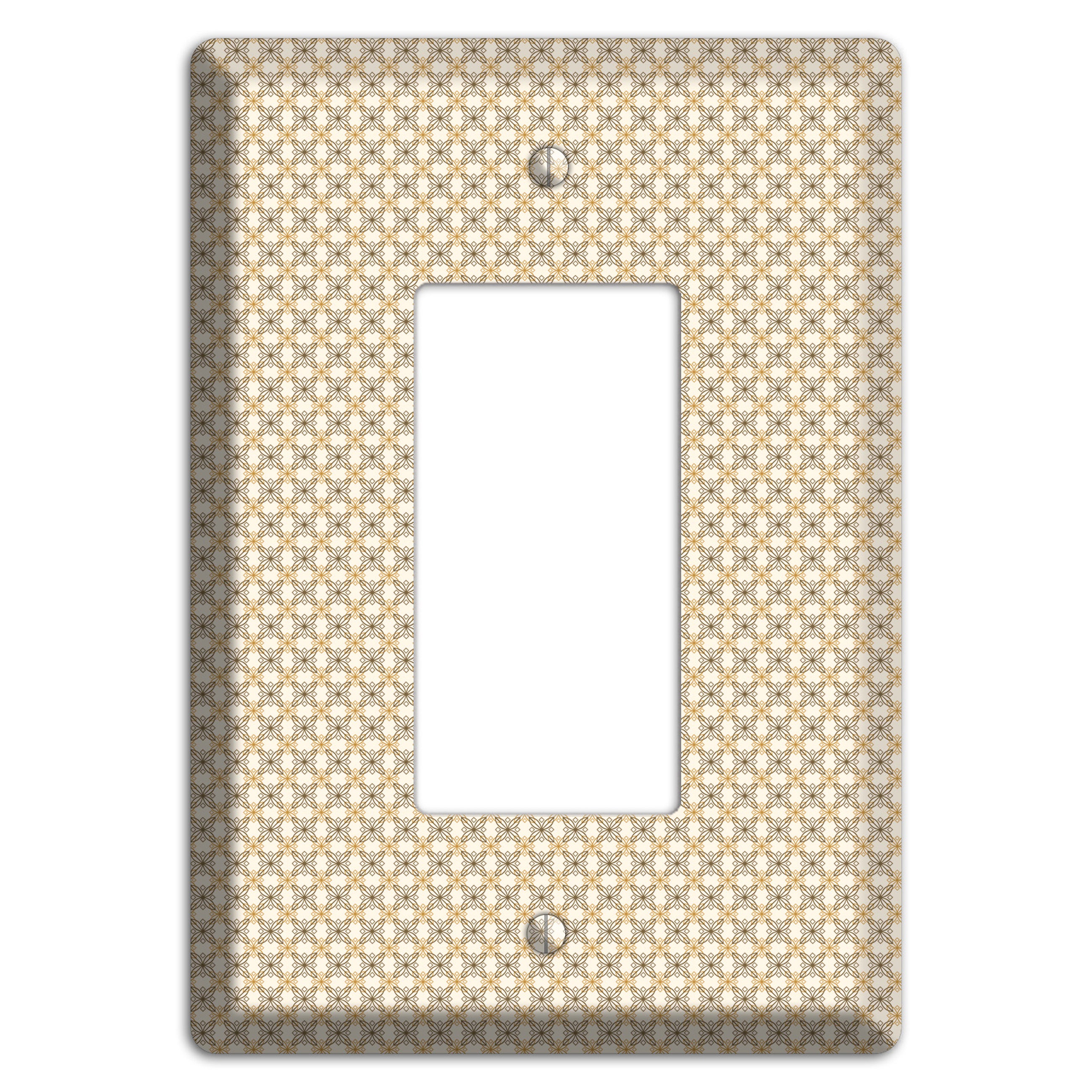 Multi Beige Tiled Arabesque Rocker Wallplate
