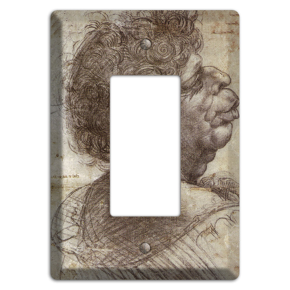 Da Vinci - A Grotosque Head Rocker Wallplate