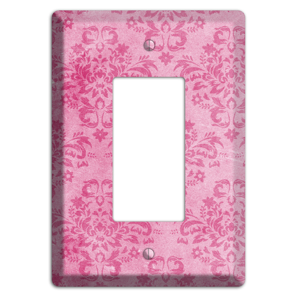 Beauty Bush Pink Texture Rocker Wallplate