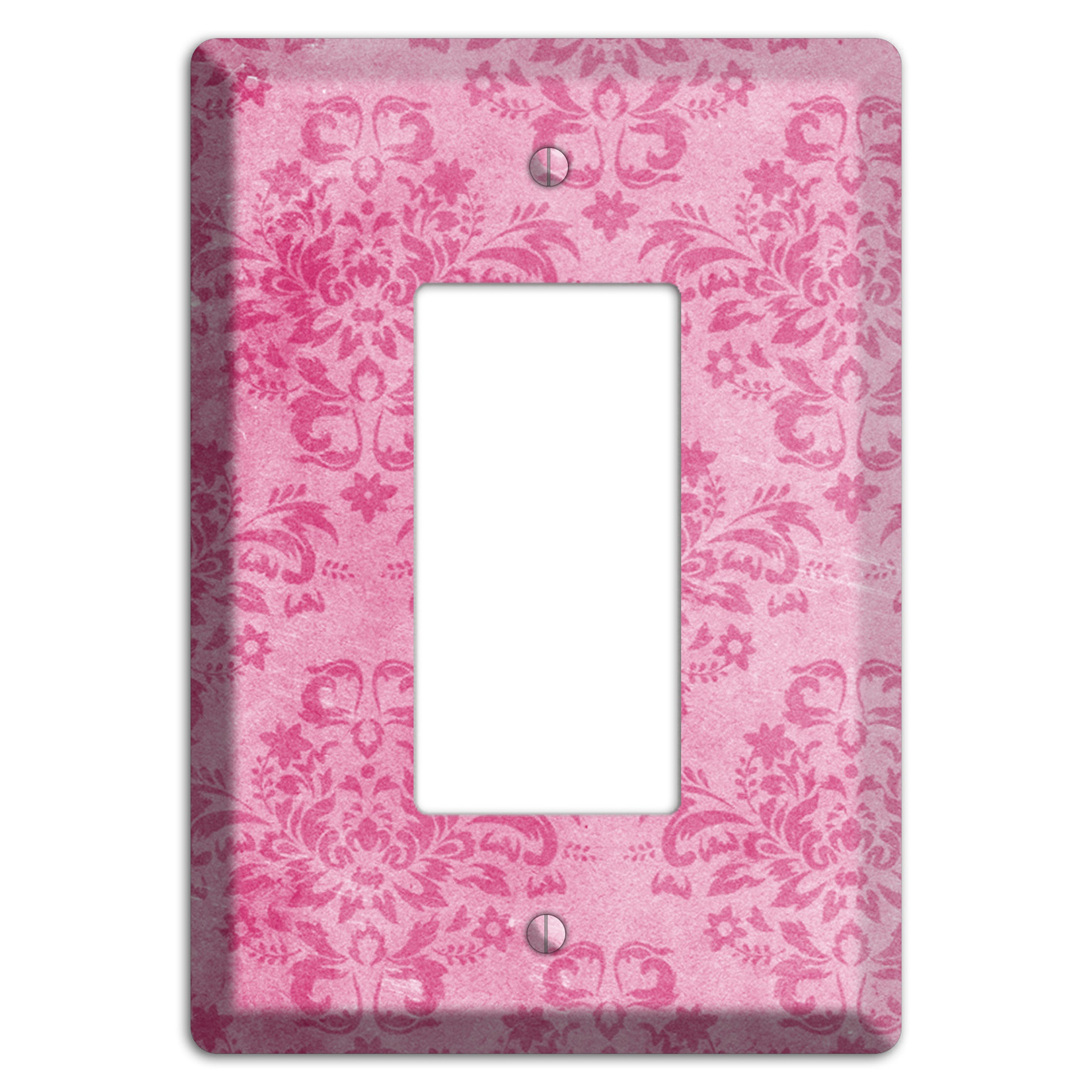 Beauty Bush Pink Texture Rocker Wallplate
