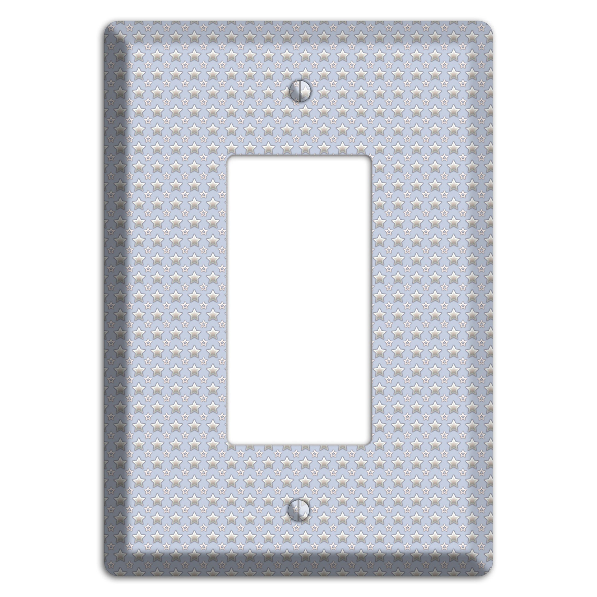 Grey Stars Rocker Wallplate
