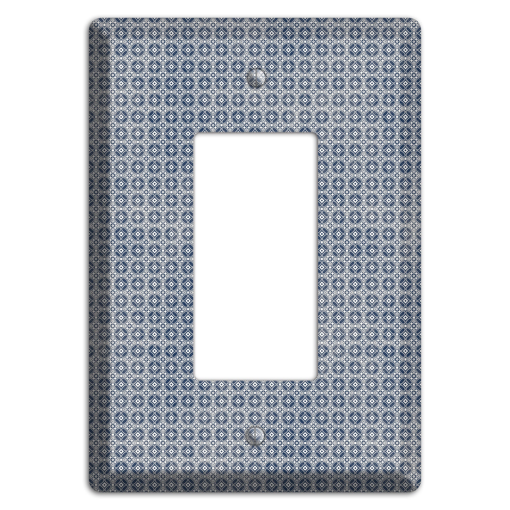 Multi Grey Arabesque Rocker Wallplate