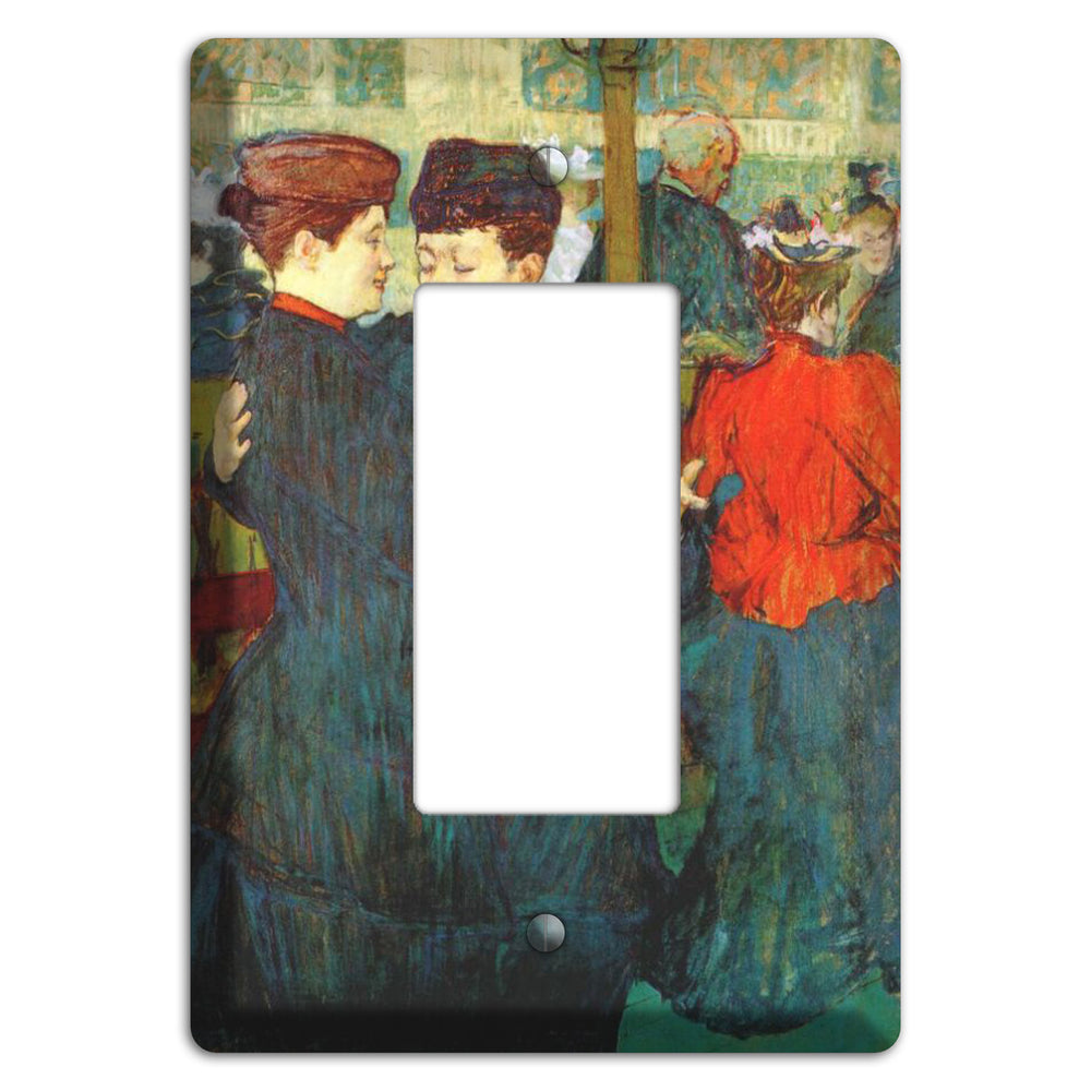 Waltzing Vintage Poster Rocker Wallplate