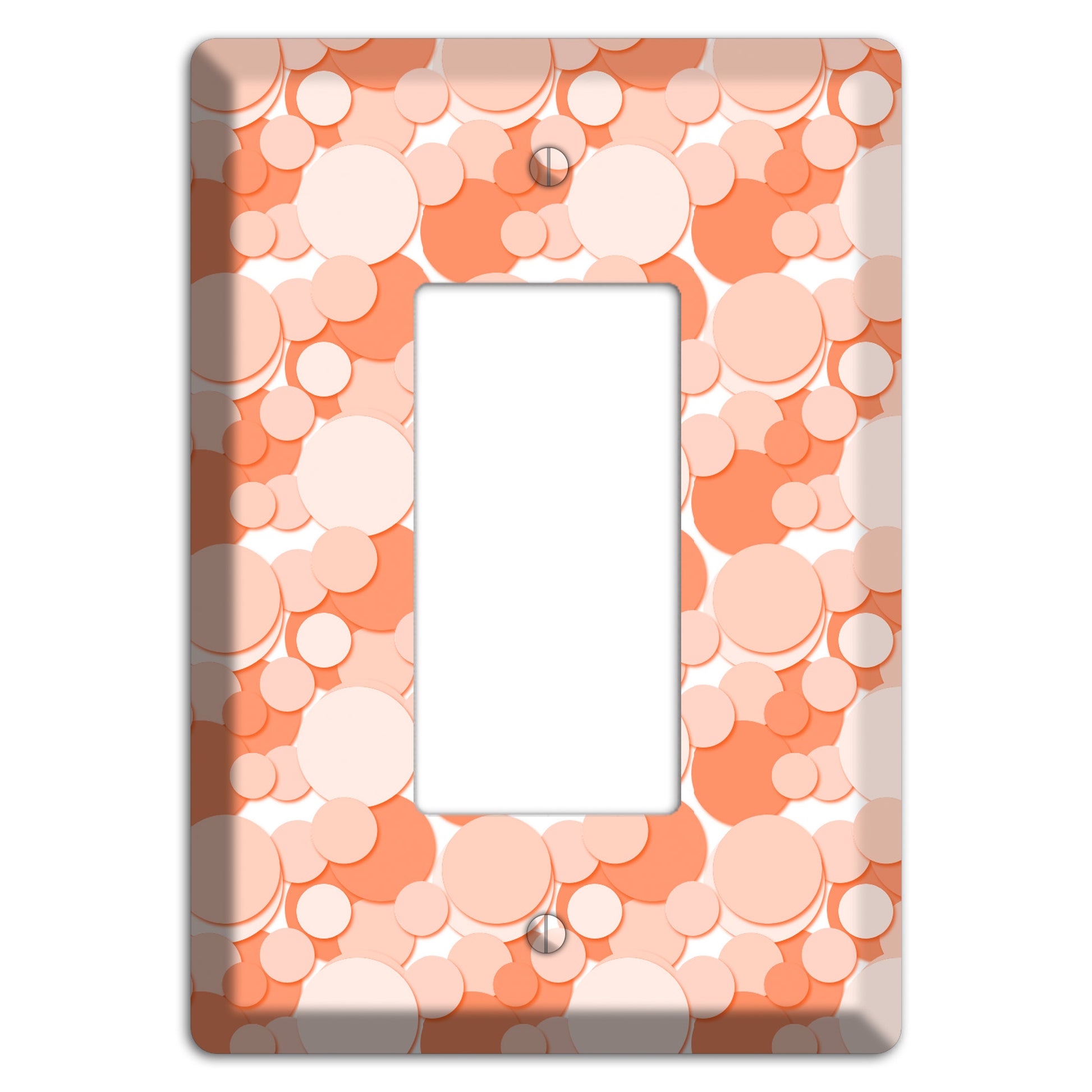 Multi Coral Bubble Dots Rocker Wallplate