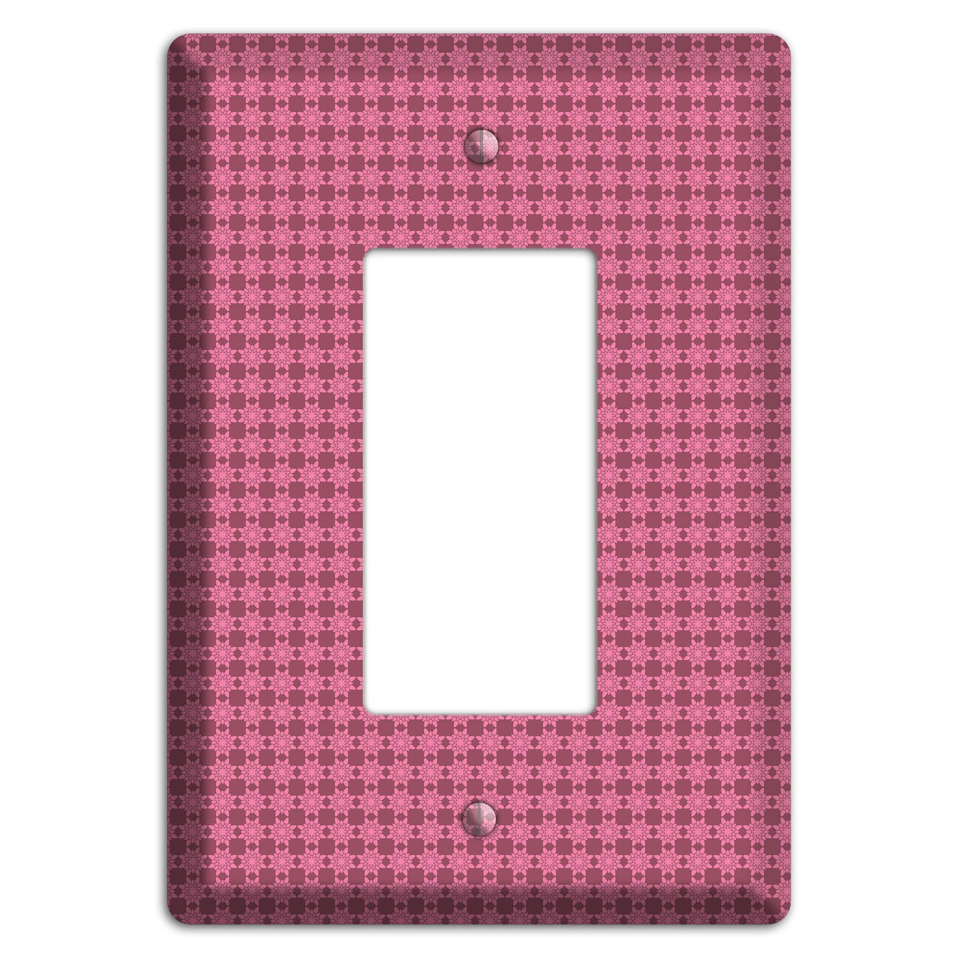 Multi Pink Tiled Rocker Wallplate