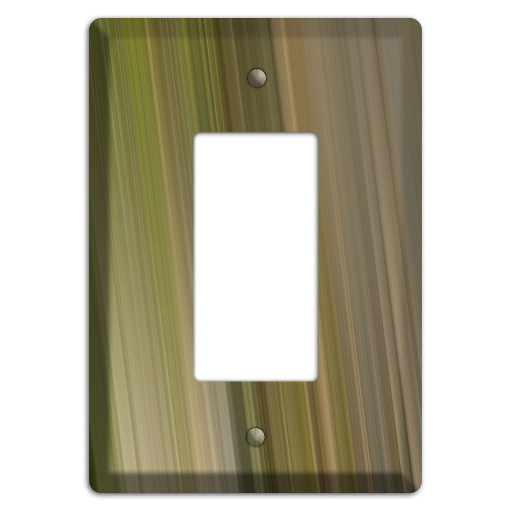 Olive and Brown Ray of Light Rocker Wallplate