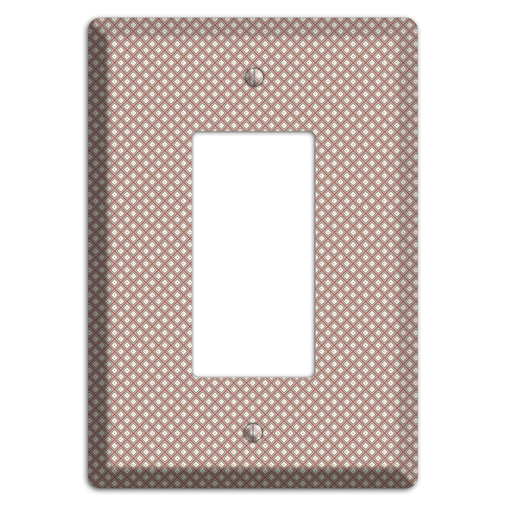 Light Brown and Beige Diamonds Rocker Wallplate