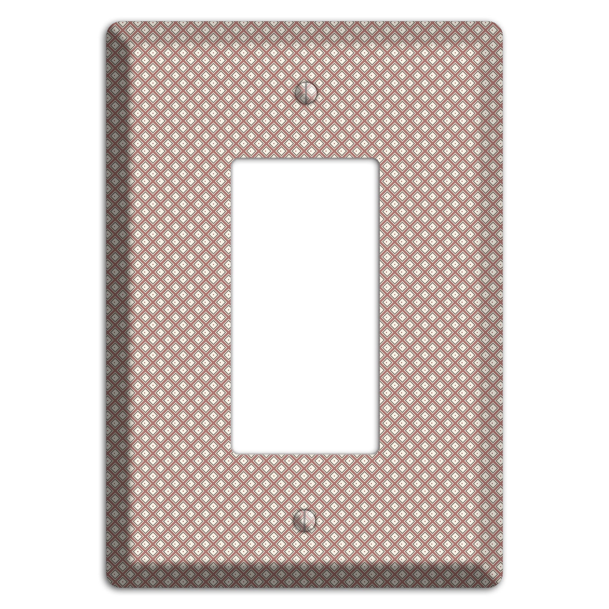 Light Brown and Beige Diamonds Rocker Wallplate