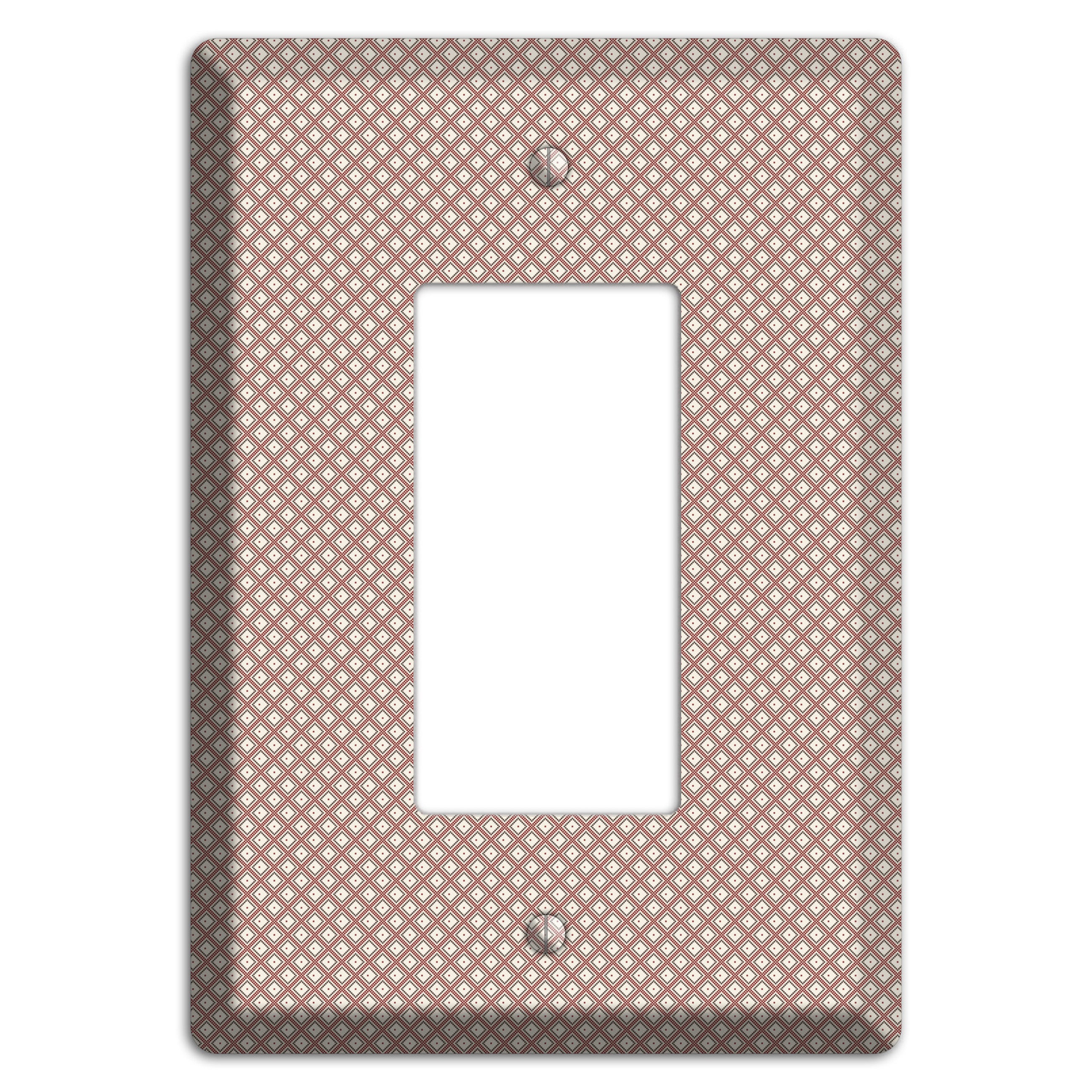 Light Brown and Beige Diamonds Rocker Wallplate