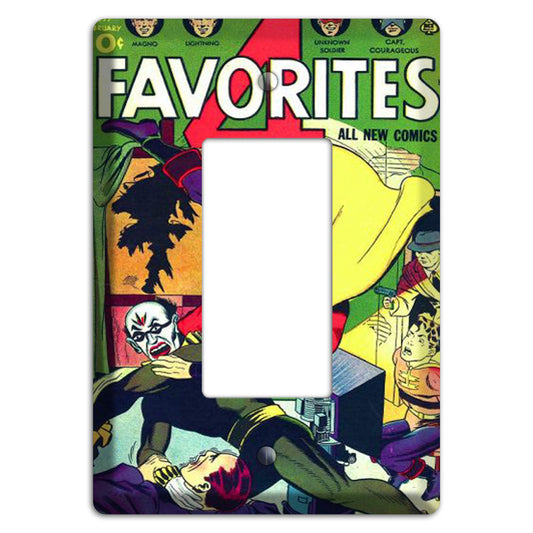 Favorites 4 Vintage Comics Rocker Wallplate