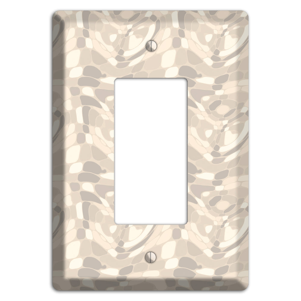 Beige Large Abstract Rocker Wallplate