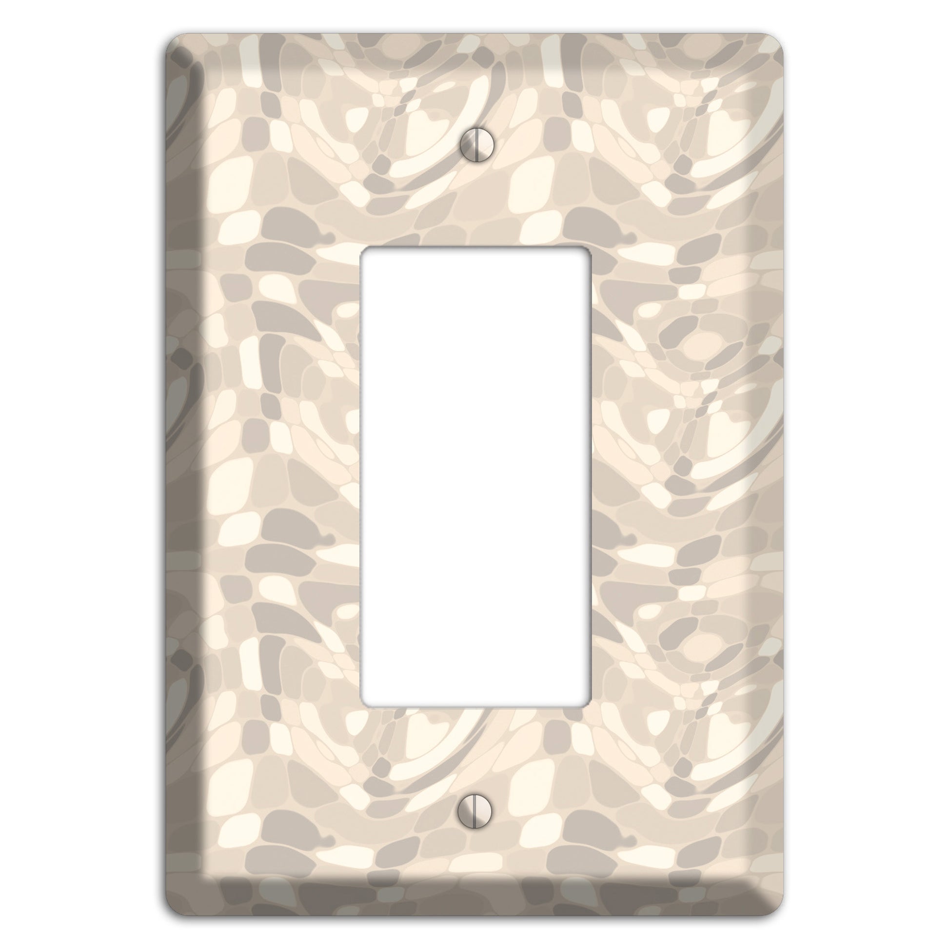 Beige Large Abstract Rocker Wallplate