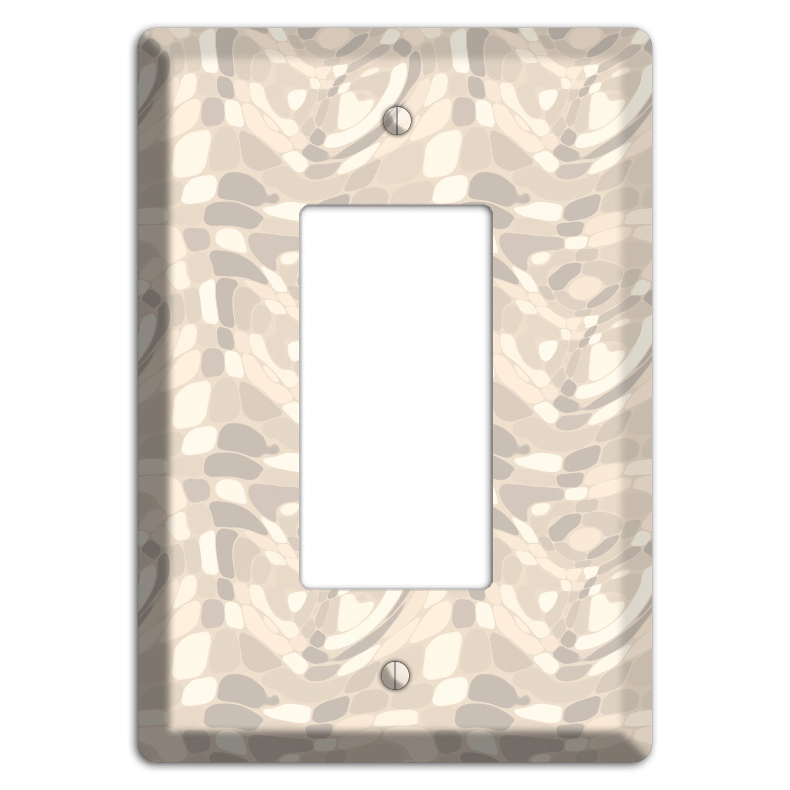 Beige Large Abstract Rocker Wallplate