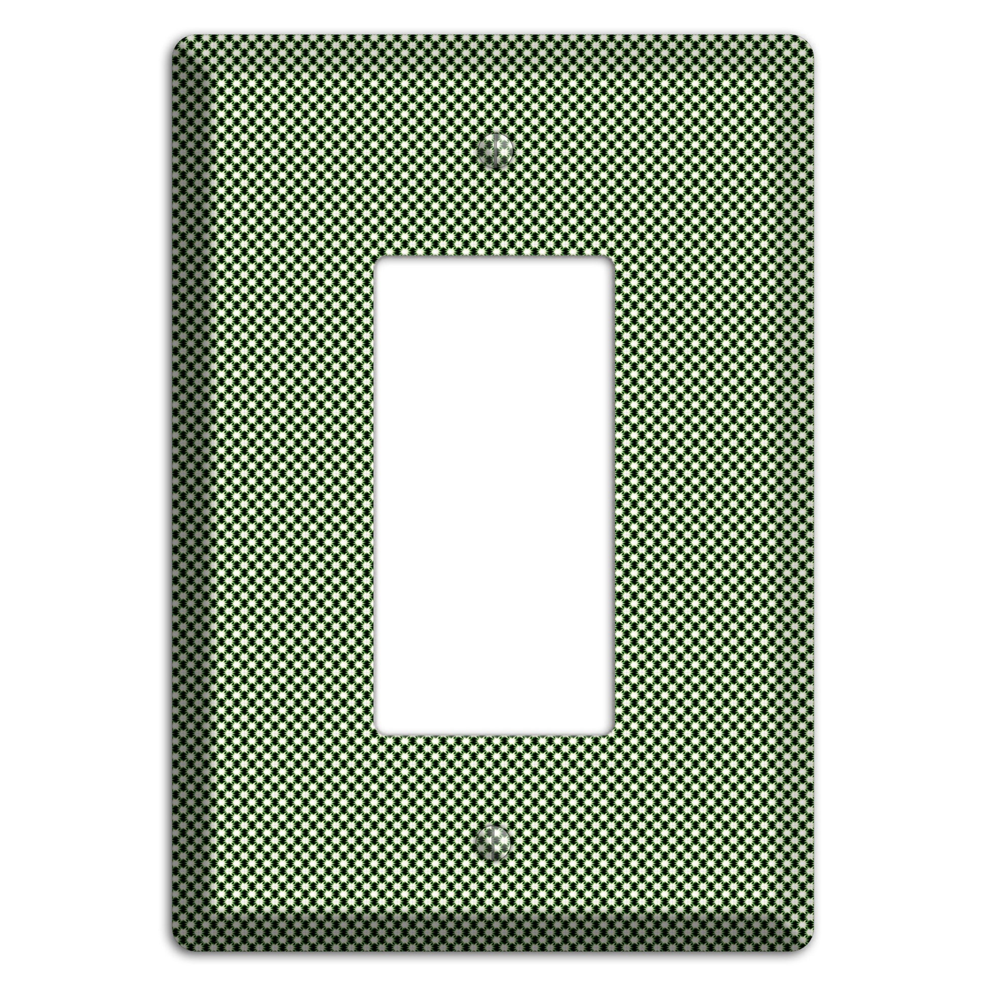Green Tiny Check Rocker Wallplate