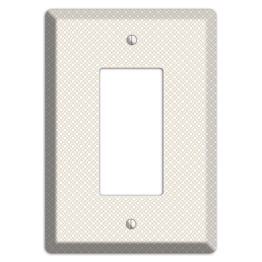 Off White Geometric Rocker Wallplate