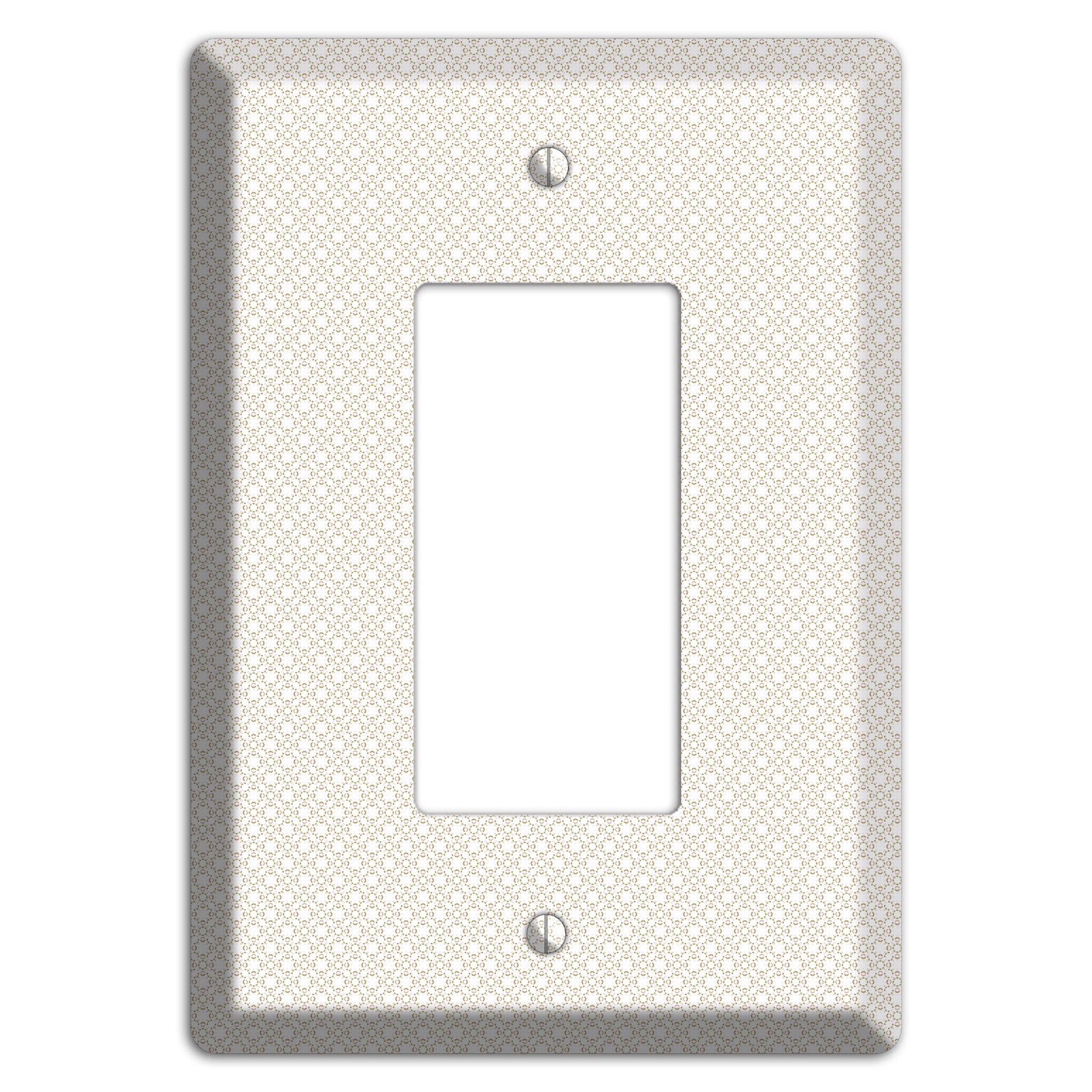 Off White Geometric Rocker Wallplate