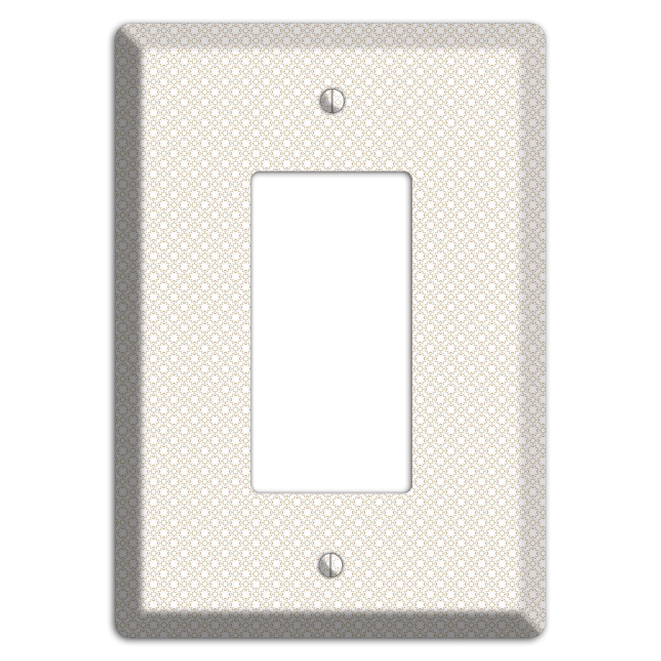 Off White Geometric Rocker Wallplate