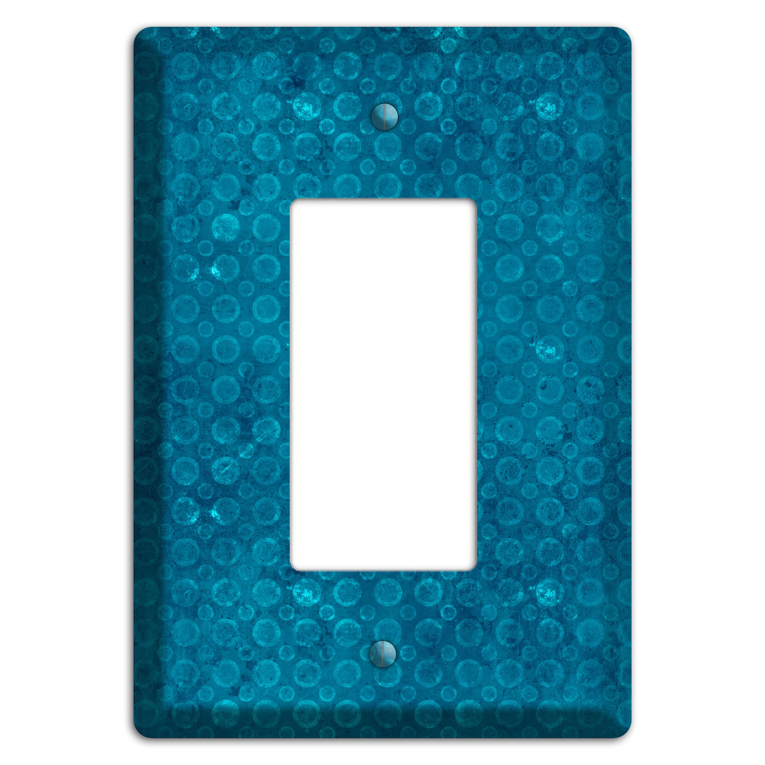 Turquoise Circles Rocker Wallplate