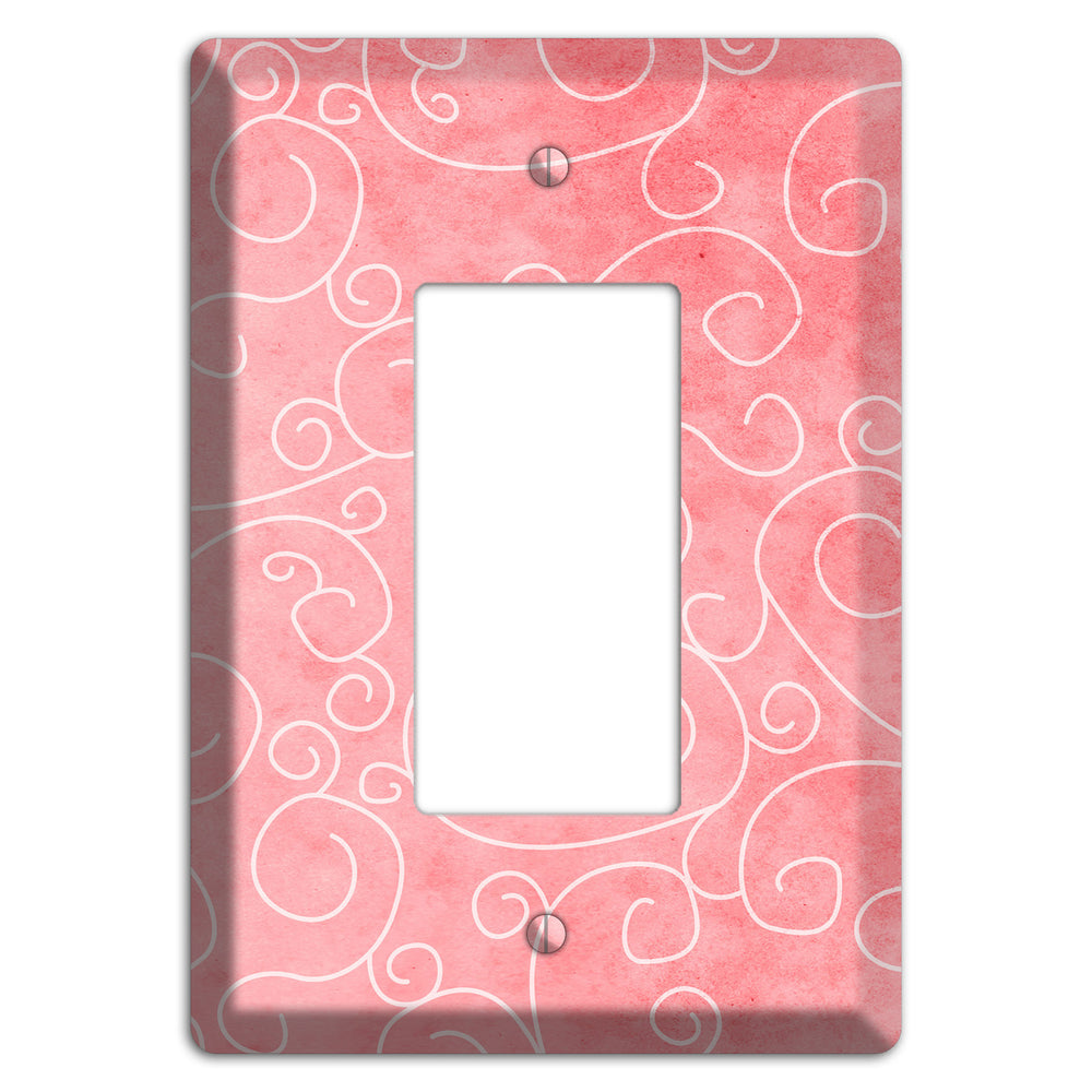Azalea Soft Coral Rocker Wallplate