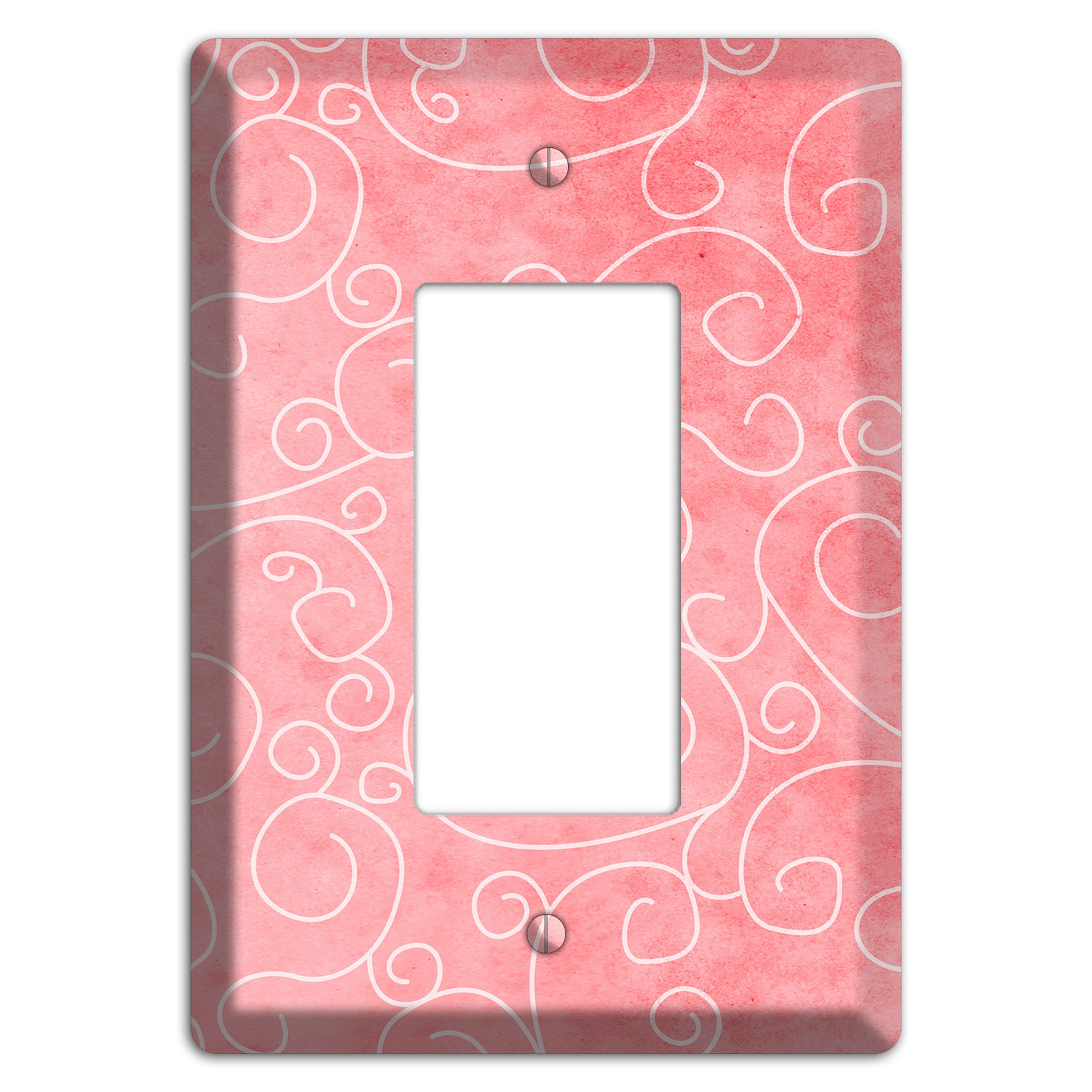 Azalea Soft Coral Rocker Wallplate