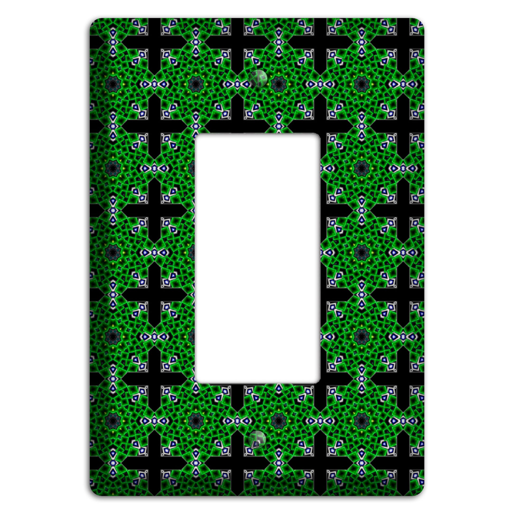 Green Foulard 3 Rocker Wallplate