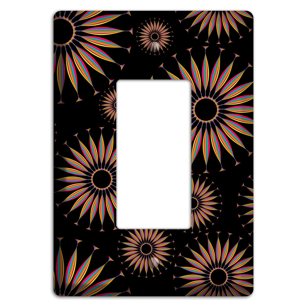 Black with Multi Suzani Rocker Wallplate