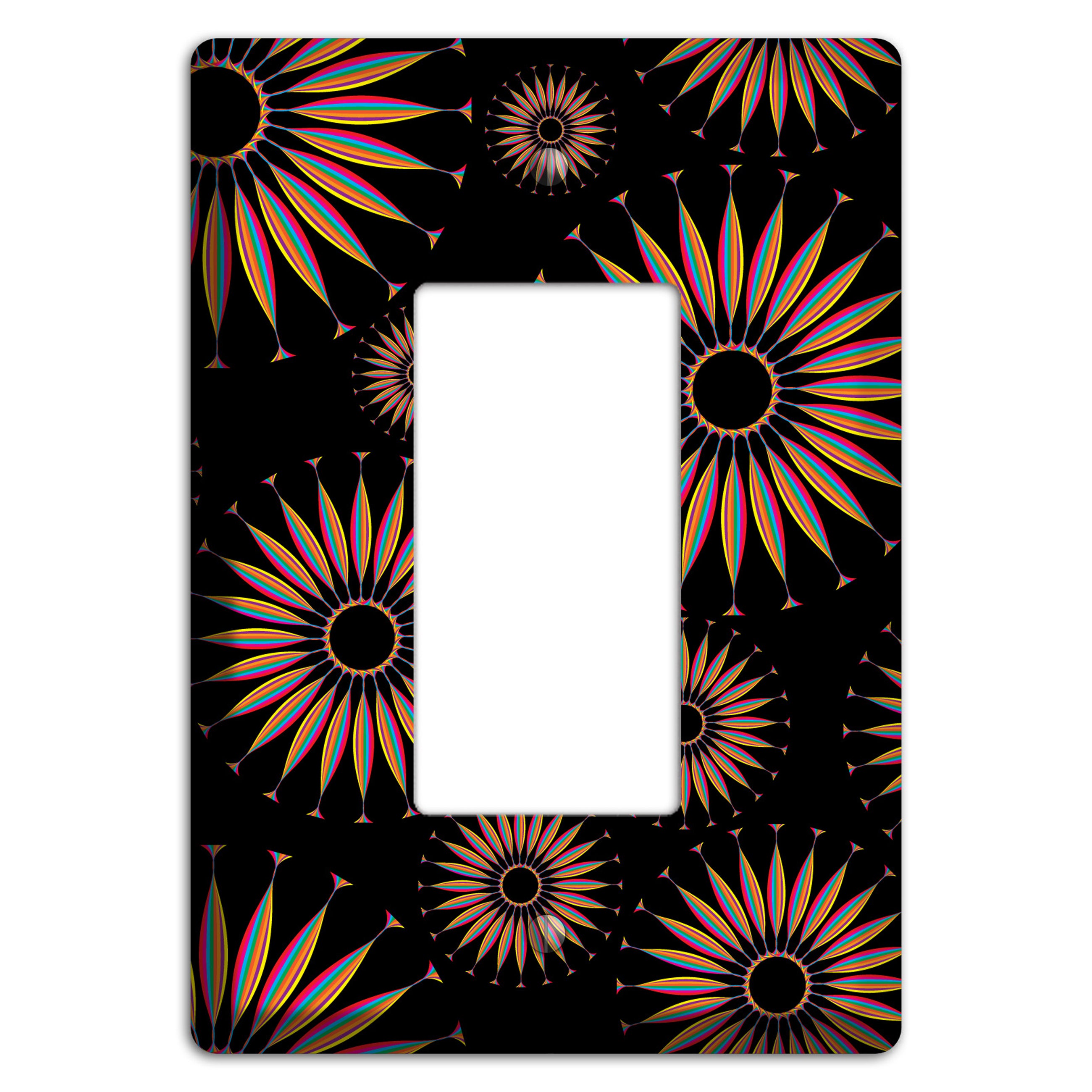 Black with Multi Suzani Rocker Wallplate