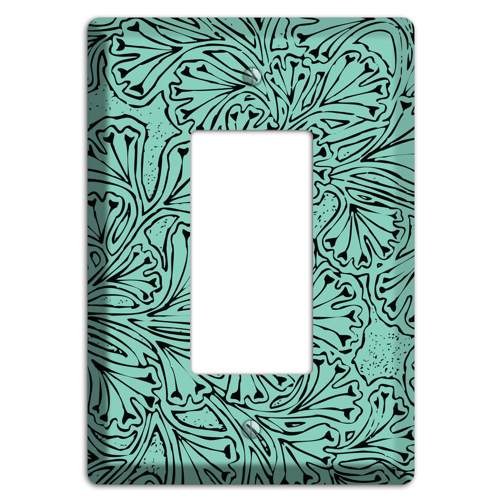 Deco Olive Interlocking Floral Rocker Wallplate