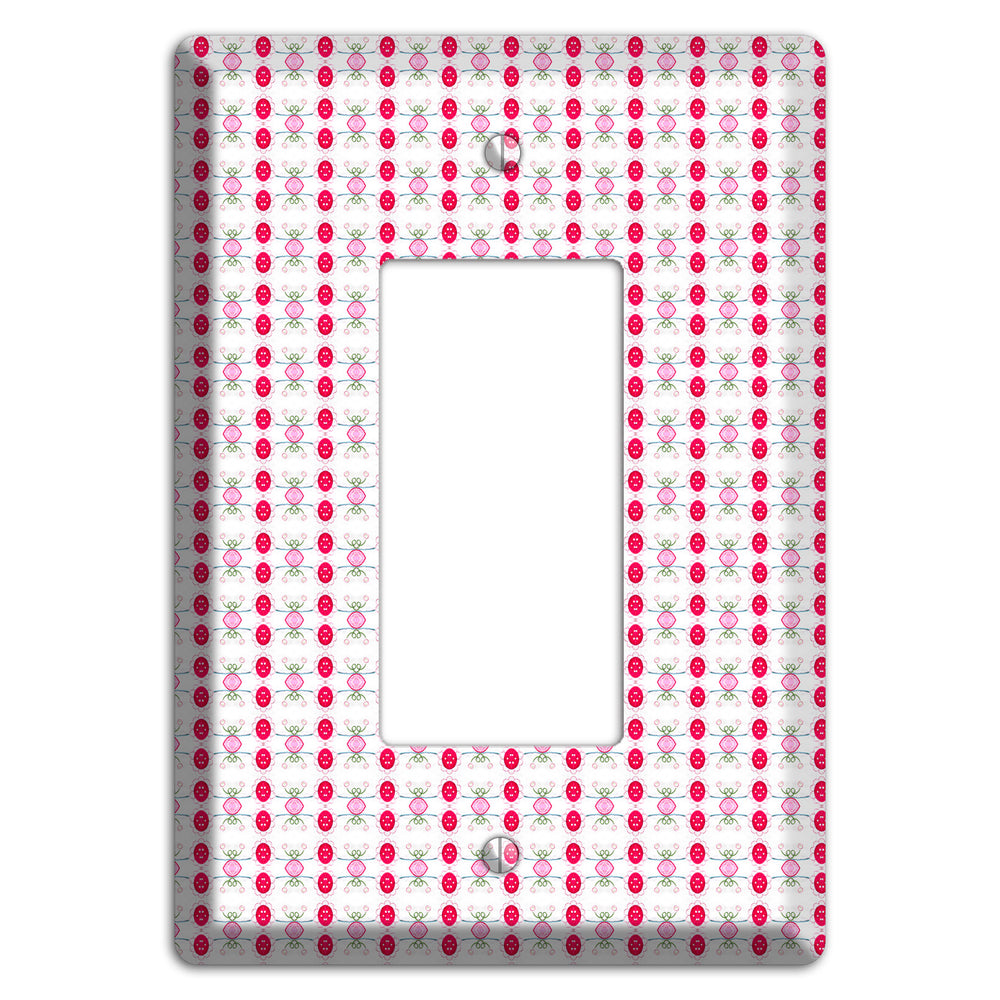 Multi Pink Cartouche Rocker Wallplate